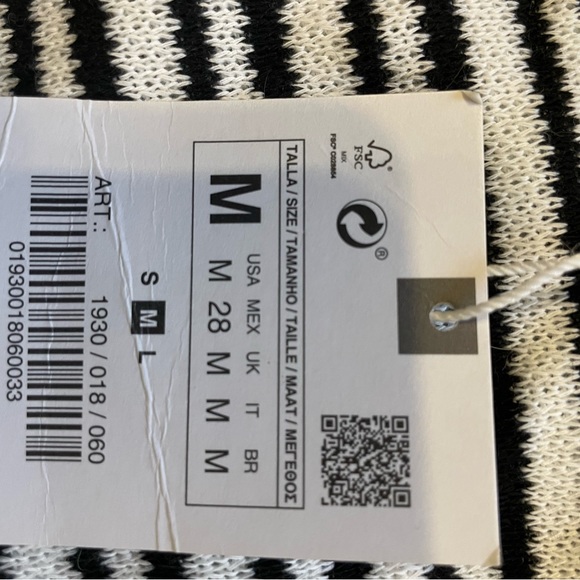 NWT Zara Striped Knit Crop Tank - Picture 4 of 4